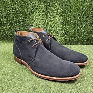 Grenson Silas Navy Blue Suede Desert Chukka Ankle Boots Mens UK 11 F‎ US 12 F